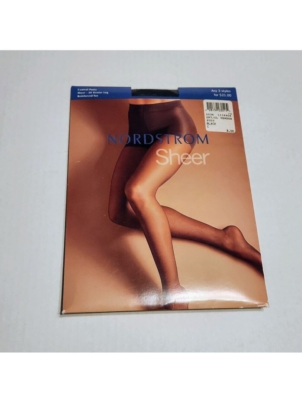 Nordstrom Vintage Control Top Sheer Pantyhose Bundle Size C - Picture 4 of 9